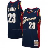 Camiseta Nino Cleveland Cavaliers LeBron James NO 23 Mitchell & Ness 2008-09 Azul