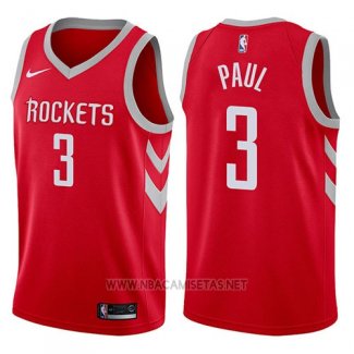 Camiseta Nino Houston Rockets Chris Paul NO 3 2017-18 Rojo