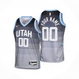 Camiseta Nino Utah Jazz Personalizada Ciudad 2025-26 Gris