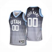 Camiseta Nino Utah Jazz Personalizada Ciudad 2025-26 Gris