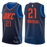 Camiseta Oklahoma City Thunder Andre Roberson NO 21 Statement 2017-18 Azul