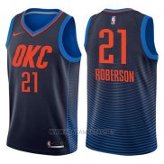 Camiseta Oklahoma City Thunder Andre Roberson NO 21 Statement 2017-18 Azul