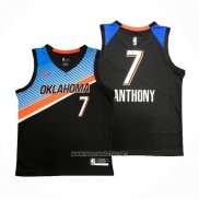 Camiseta Oklahoma City Thunder Carmelo Anthony NO 7 Ciudad 2020-21 Negro