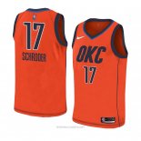 Camiseta Oklahoma City Thunder Dennis Schroder NO 17 Earned 2018-19 Naranja
