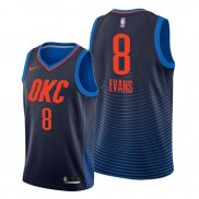 Camiseta Oklahoma City Thunder Jawun Evans NO 8 Statement Azul
