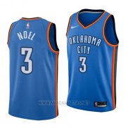 Camiseta Oklahoma City Thunder Nerlens Noel NO 3 Icon 2017-18 Azul