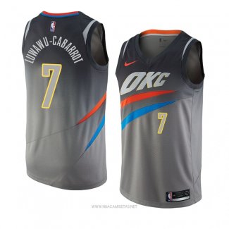 Camiseta Oklahoma City Thunder Timothe Luwawu-Cabarrot NO 7 Ciudad 2018 Gris