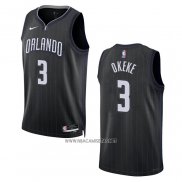 Camiseta Orlando Magic Chuma Okeke NO 3 Ciudad 2022-23 Negro