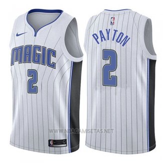 Camiseta Orlando Magic Elfrid Payton NO 2 Association 2017-18 Blanco