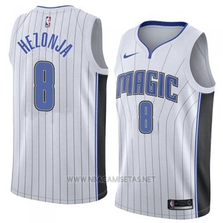 Camiseta Orlando Magic Mario Hezonja NO 8 Association 2018 Blanco