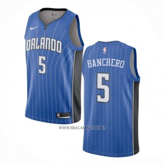 Camiseta Orlando Magic Paolo Banchero NO 5 Icon 2022-23 Azul