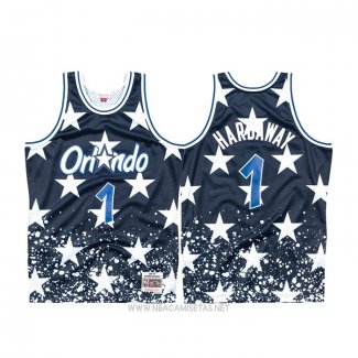 Camiseta Orlando Magic Penny Hardaway Mitchell & Ness NO 1 Throwback Azul