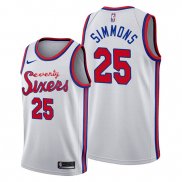 Camiseta Philadelphia 76ers Ben Simmons NO 25 Classic 2019-20 Blanco