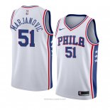 Camiseta Philadelphia 76ers Boban Marjanovic NO 51 Association 2018 Blanco
