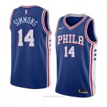 Camiseta Philadelphia 76ers Jonathon Simmons NO 14 Icon 2018 Azul