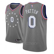 Camiseta Philadelphia 76ers Justin Patton NO 0 Ciudad 2018-19 Gris