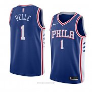 Camiseta Philadelphia 76ers Norvel Pelle NO 1 Icon 2018 Azul