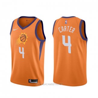 Camiseta Phoenix Suns Jevon Carter NO 4 Statement 2019-20 Naranja