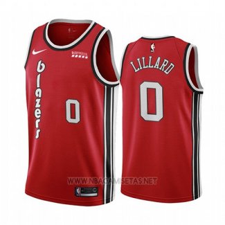 Camiseta Portland Trail Blazers Damian Lillard Classic 2019-20 Rojo