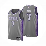 Camiseta Sacramento Kings Chimezie Metu NO 7 Ciudad 2022-23 Gris