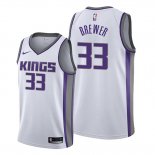 Camiseta Sacramento Kings Corey Brewer NO 33 Association Blanco