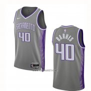 Camiseta Sacramento Kings Harrison Barnes NO 40 Ciudad 2022-23 Gris