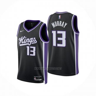 Camiseta Sacramento Kings Keegan Murray NO 13 Icon 2024-25 Negro