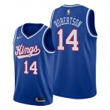 Camiseta Sacramento Kings Oscar Robertson NO 14 Classic Edition 1990 1994 Azul