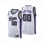 Camiseta Sacramento Kings Personalizada Association 2024-25 Blanco