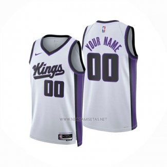 Camiseta Sacramento Kings Personalizada Association 2024-25 Blanco