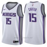 Camiseta Sacramento Kings Vince Carter NO 15 Association 2017-18 Blanco