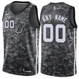 Camiseta San Antonio Spurs Ciudad Nike Personalizada 17-18 Blanco