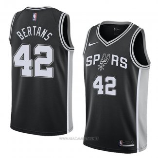 Camiseta San Antonio Spurs Davis Bertans NO 42 Icon 2018 Negro