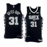 Camiseta San Antonio Spurs Keita Bates-Diop NO 31 Statement 2022-23 Negro