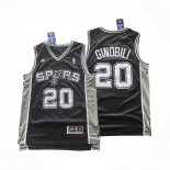 Camiseta San Antonio Spurs Manu Ginobili NO 20 Icon 2025-26 Negro