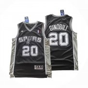 Camiseta San Antonio Spurs Manu Ginobili NO 20 Icon 2025-26 Negro