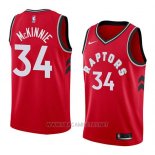 Camiseta Toronto Raptors Alfonzo Mckinnie NO 34 Icon 2018 Rojo