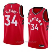 Camiseta Toronto Raptors Alfonzo Mckinnie NO 34 Icon 2018 Rojo