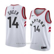 Camiseta Toronto Raptors Danny Verde NO 14 Association 2018 Blanco