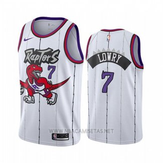 Camiseta Toronto Raptors Kyle Lowry NO 7 Classic 2019-20 Blanco