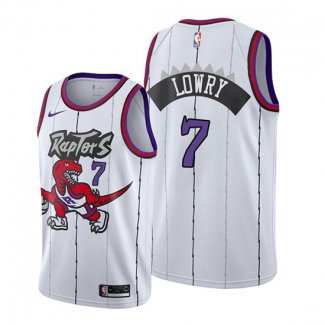 Camiseta Toronto Raptors Kyle Lowry NO 7 Classic Edition 2019-20 Blanco