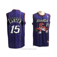 Camiseta Toronto Raptors Vince Carter NO 15 Retro Violeta