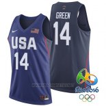 Camiseta USA 2016 Draymond Green NO 14 Azul