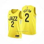 Camiseta Utah Jazz Colin Sexton NO 2 Icon 2024-25 Amarillo