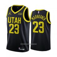 Camiseta Utah Jazz Lauri Markkanen NO 23 Statement 2022-23 Negro