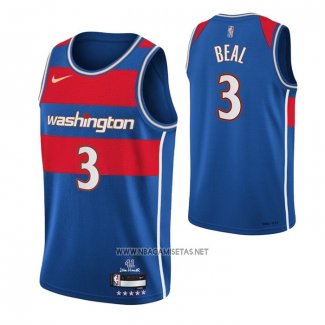 Camiseta Washington Wizards Bradley Beal NO 3 Ciudad 2021-22 Azul