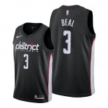 Camiseta Washington Wizards Bradley Beal NO 3 Ciudad Edition Negro