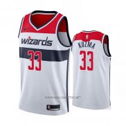 Camiseta Washington Wizards Kyle Kuzma NO 33 Association 2020-21 Blanco