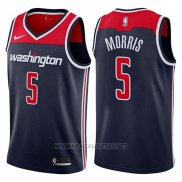 Camiseta Washington Wizards Markieff Morris NO 5 Statement 2017-18 Azul