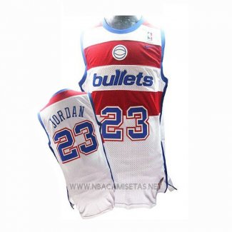 Camiseta Washington Wizards Michael Jordan NO 23 Retro Blanco2